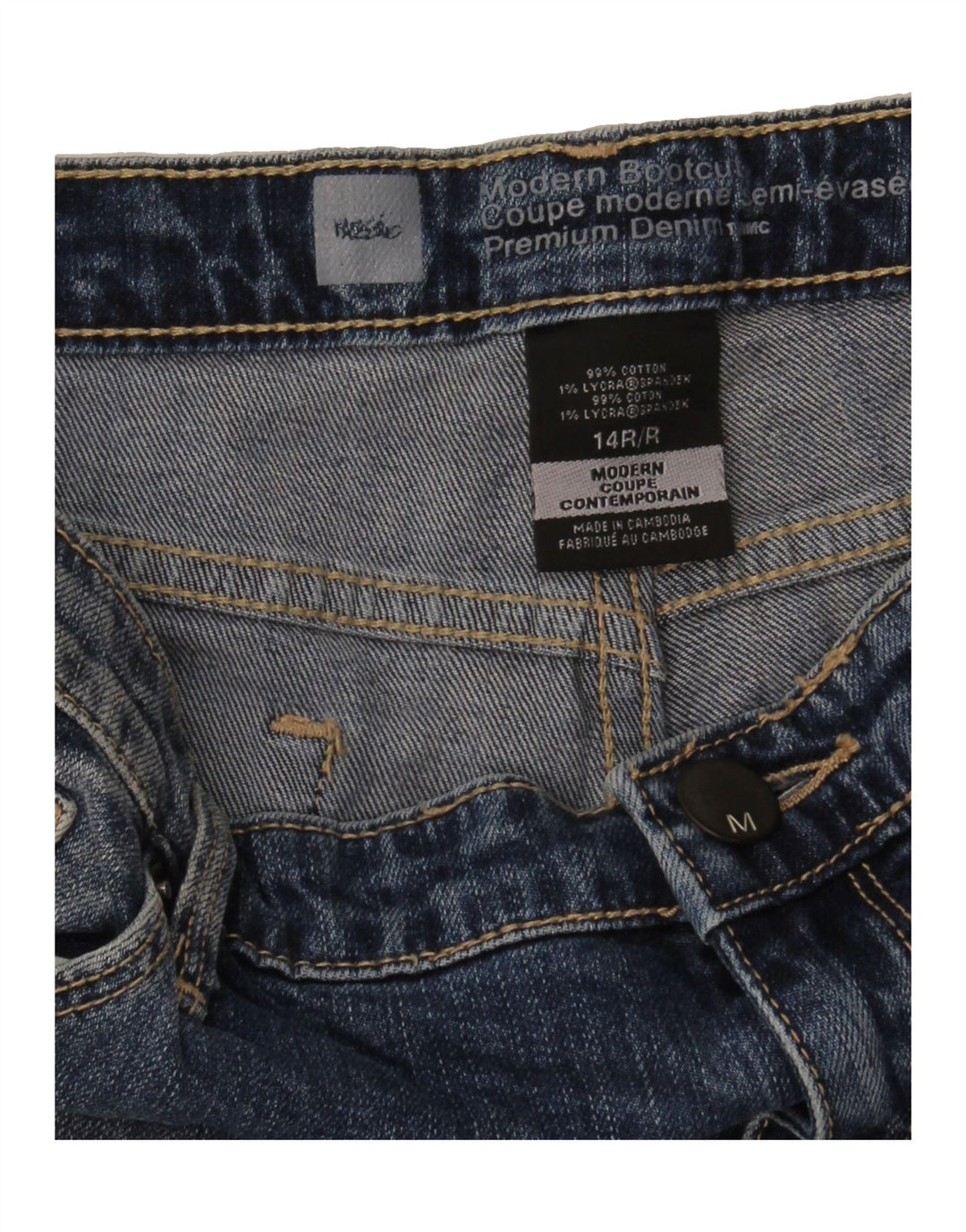 MOSSIMO Womens Bootcut Jeans US 14 XL W38 L33 Blue Cotton Vintage Mossimo and Second-Hand Mossimo from Messina Hembry 