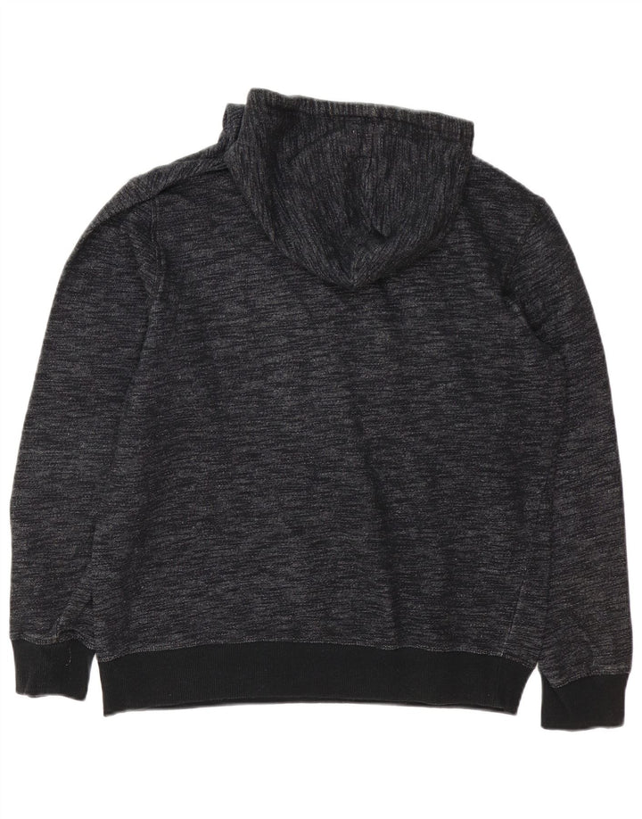 JACK & JONES Felpa con cappuccio grafica da uomo, grande, in poliestere chiazzato grigio