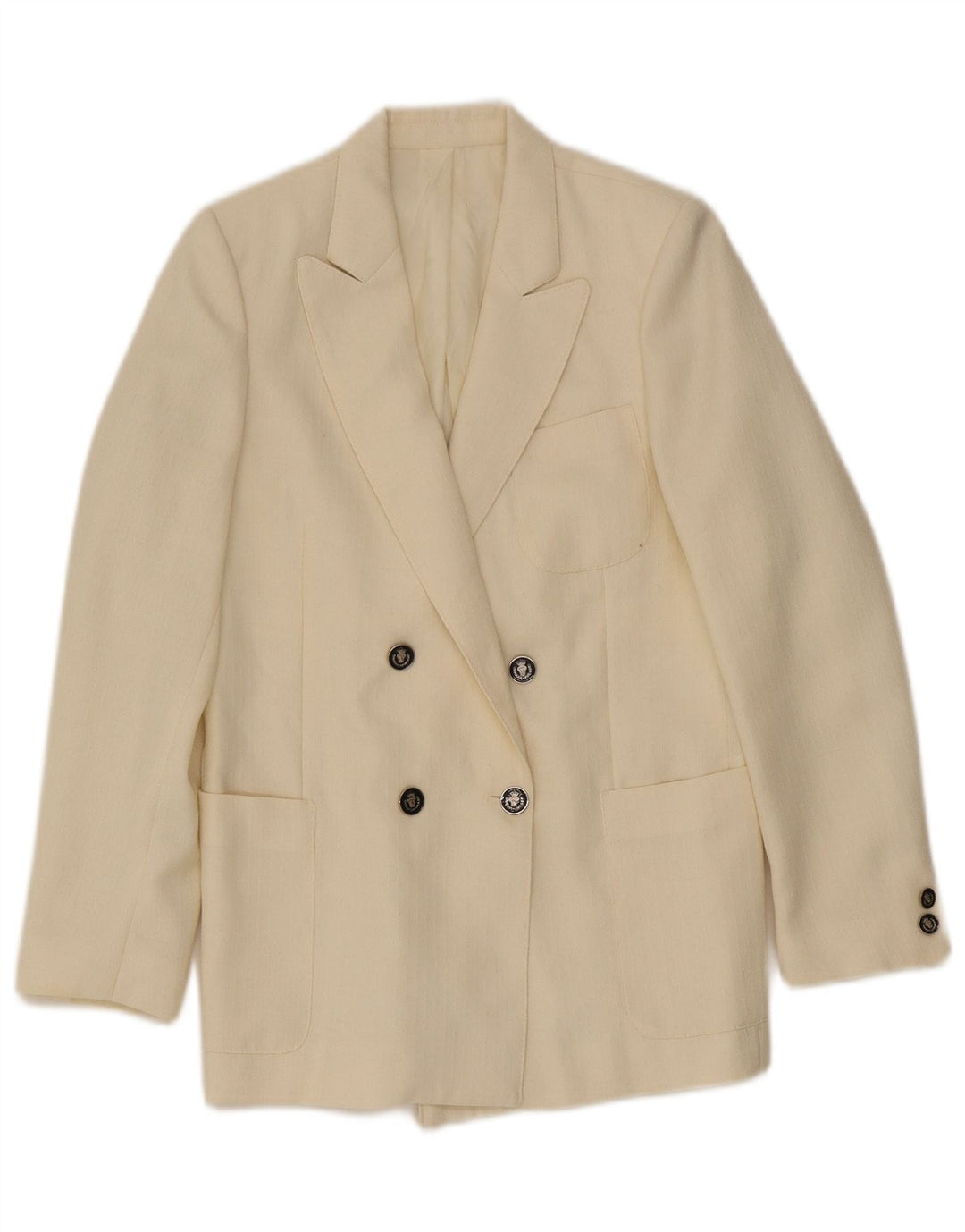Giacca blazer doppiopetto da donna Cody IT 40 piccola bianco sporco