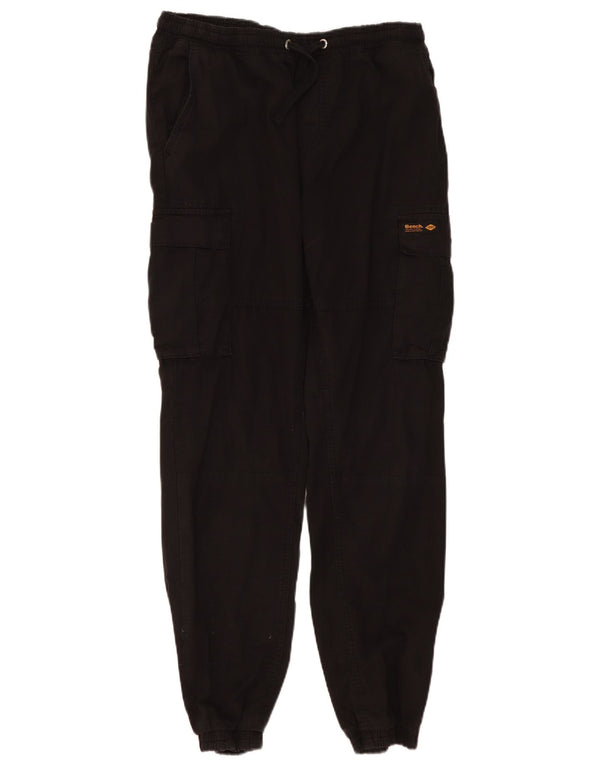 Pantaloni cargo da jogging da uomo Bench grandi W34 L30 neri