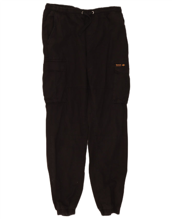 Pantaloni cargo da jogging da uomo Bench grandi W34 L30 neri