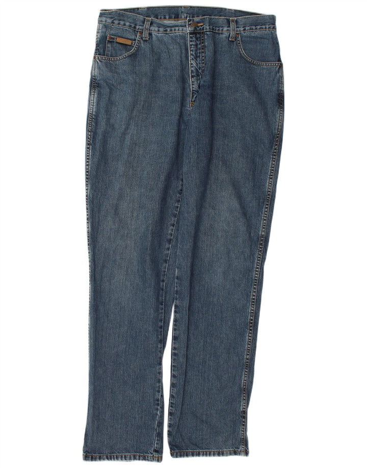 Jeans dritti da uomo Wrangler Texas W38 L36 cotone blu