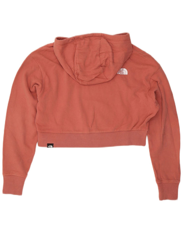 Felpa con cappuccio oversize corta da donna The North Face UK 10 Small in cotone rosa