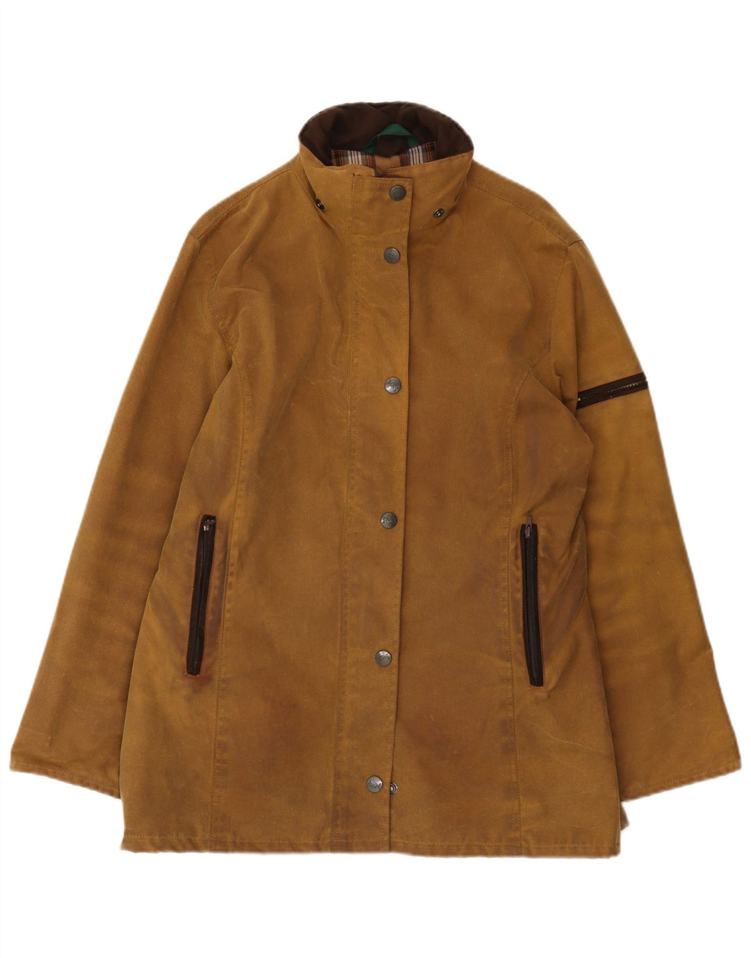 Giacca da donna in cotone cerato Hunter UK 16 grande cotone beige