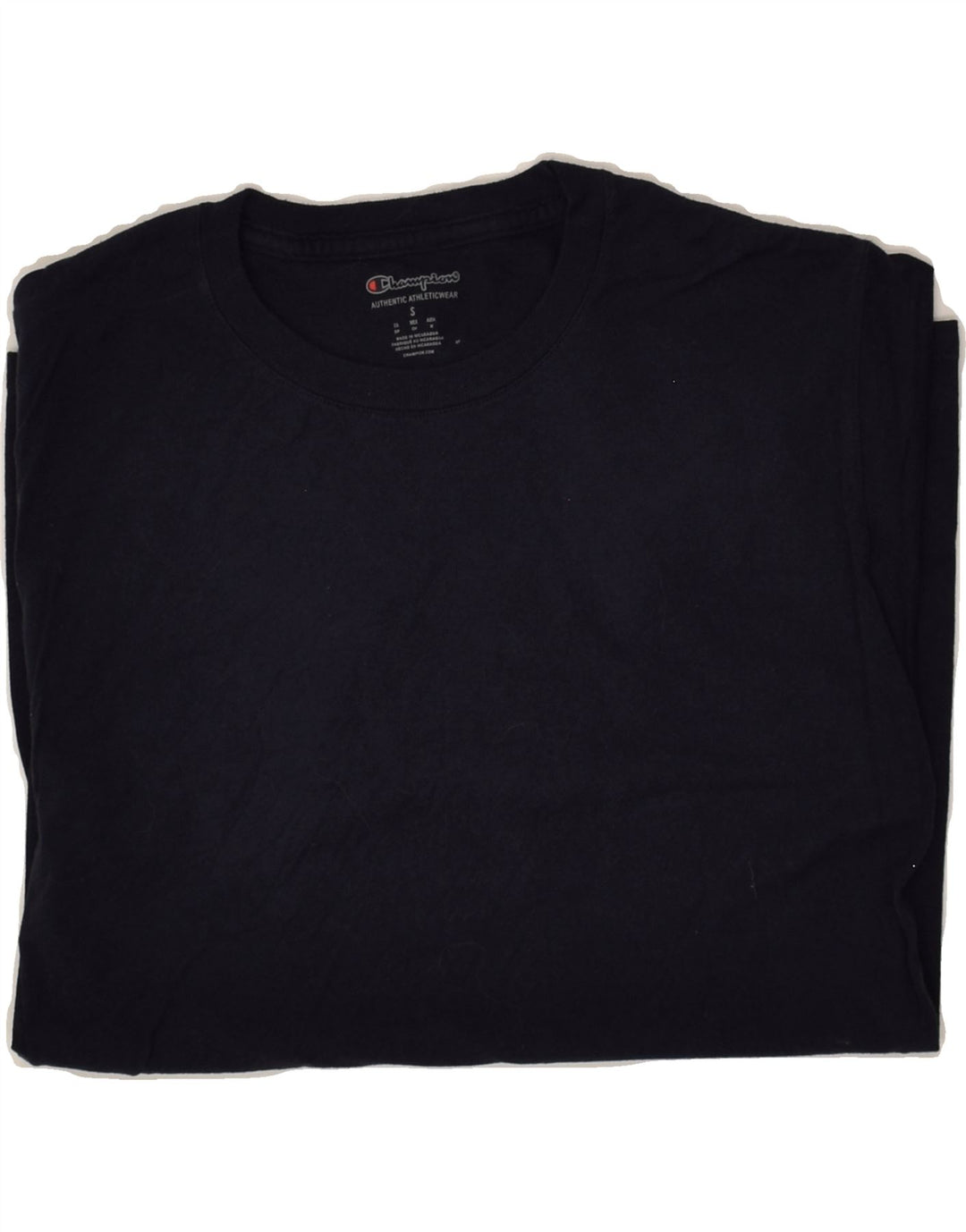 CHAMPION Mens T-Shirt Top Small Navy Blue Cotton Vintage Champion and Second-Hand Champion from Messina Hembry 