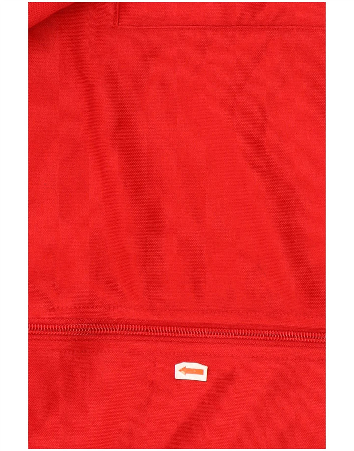 Giacca da tuta da ragazzo Adidas 13-14 anni in poliestere color block rosso