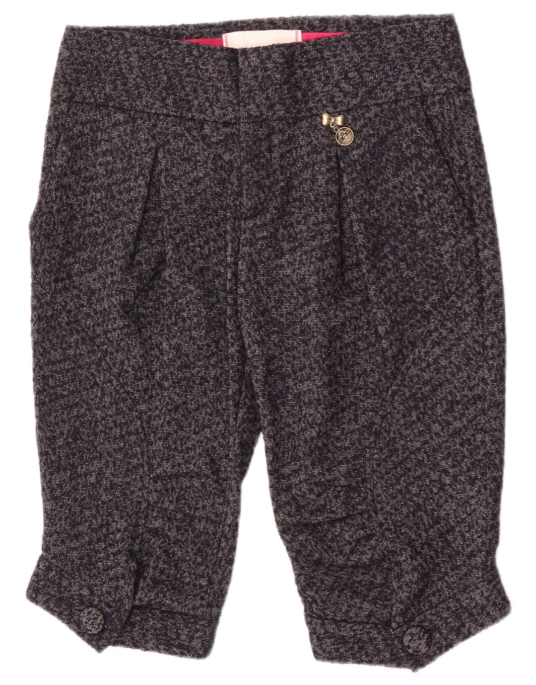 Pantaloncini chino con pegging da donna Fornarina W28 in lana grigio medio