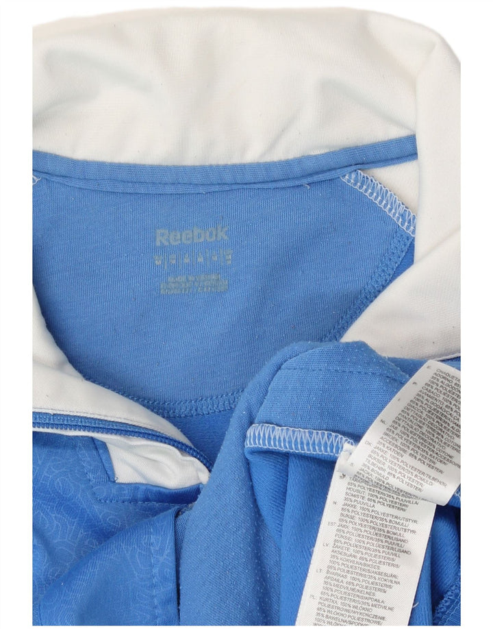 Giacca da tuta da donna Reebok UK 14 Medium Blue Colourblock Sports