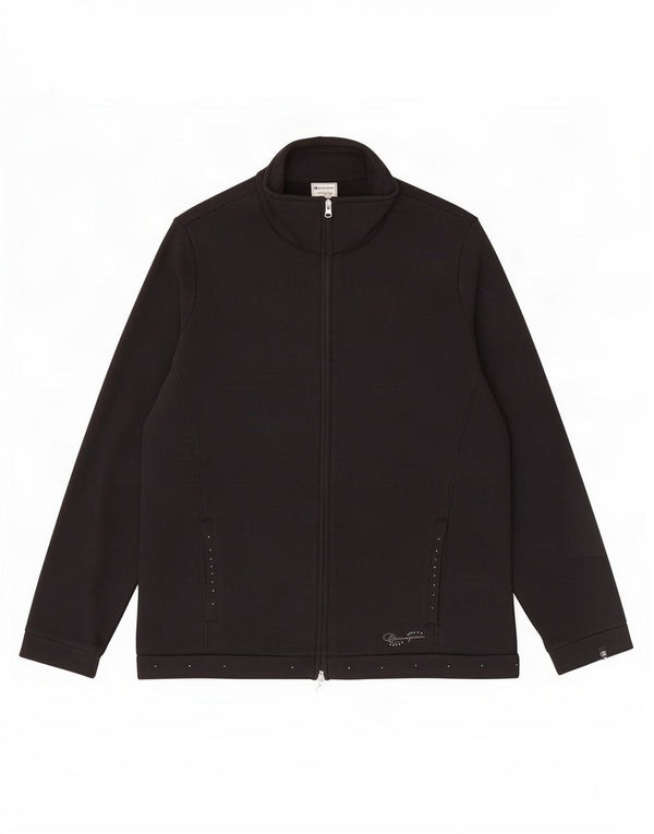 Giacca da tuta da donna Champion Easy Fit UK 14 grande cotone nero