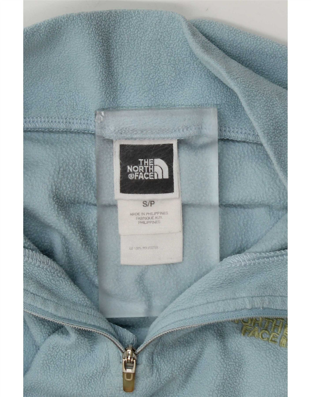 Maglione in pile da donna con collo con zip The North Face UK 10 piccolo poliestere blu