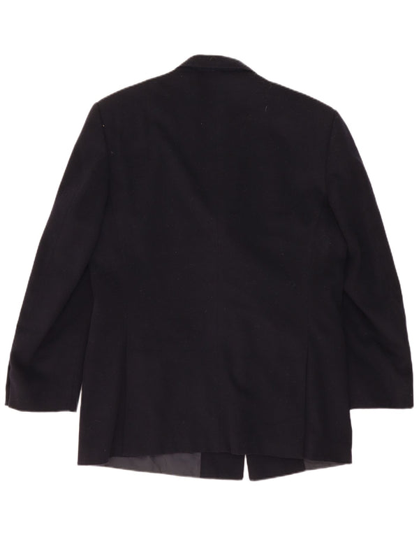 Giacca Blazer Doppiopetto Uomo Nino Cerruti IT 52 XL Lana Nera