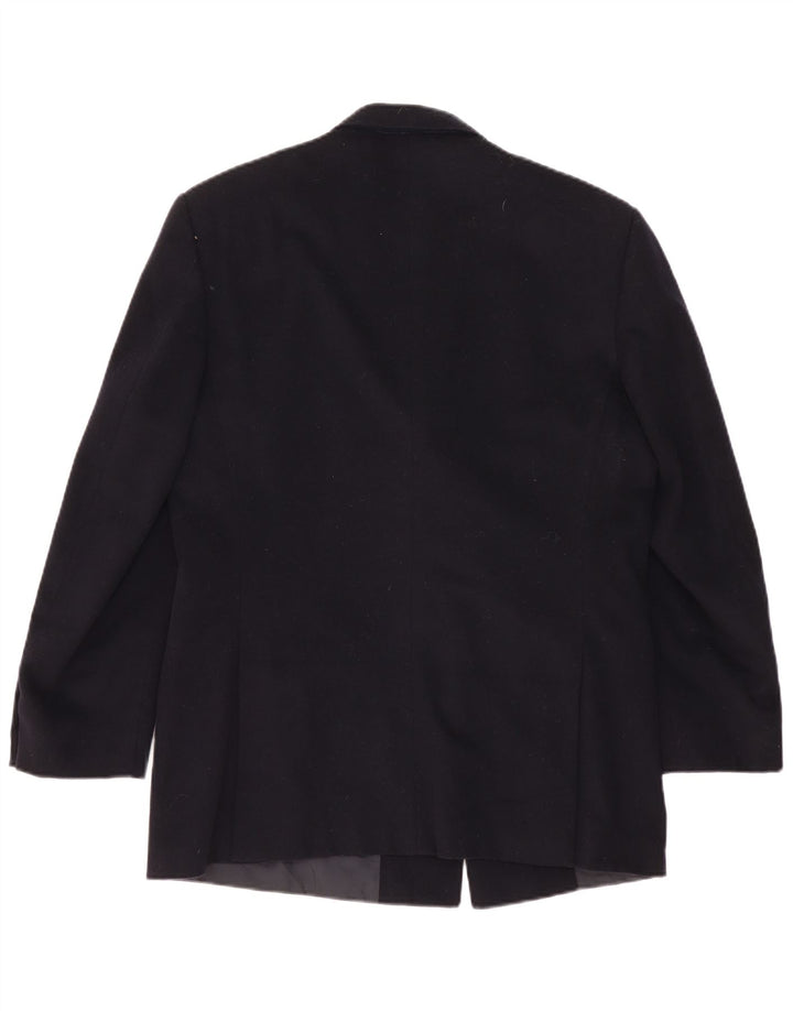 Giacca Blazer Doppiopetto Uomo Nino Cerruti IT 52 XL Lana Nera
