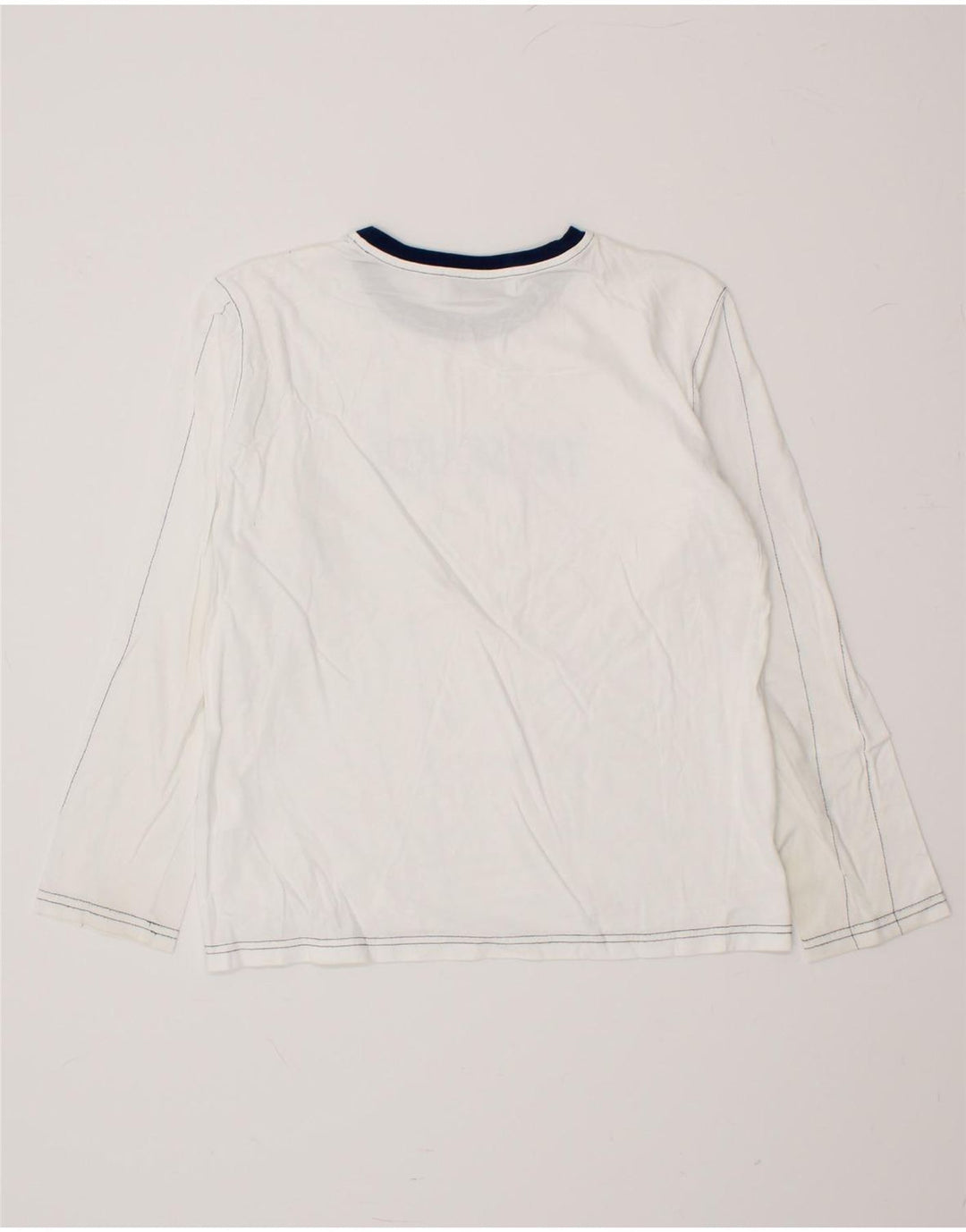 TRUSSARDI JUNIOR Boys Graphic Top Long Sleeve 12-13 Years White Cotton Vintage Trussardi Junior and Second-Hand Trussardi Junior from Messina Hembry 