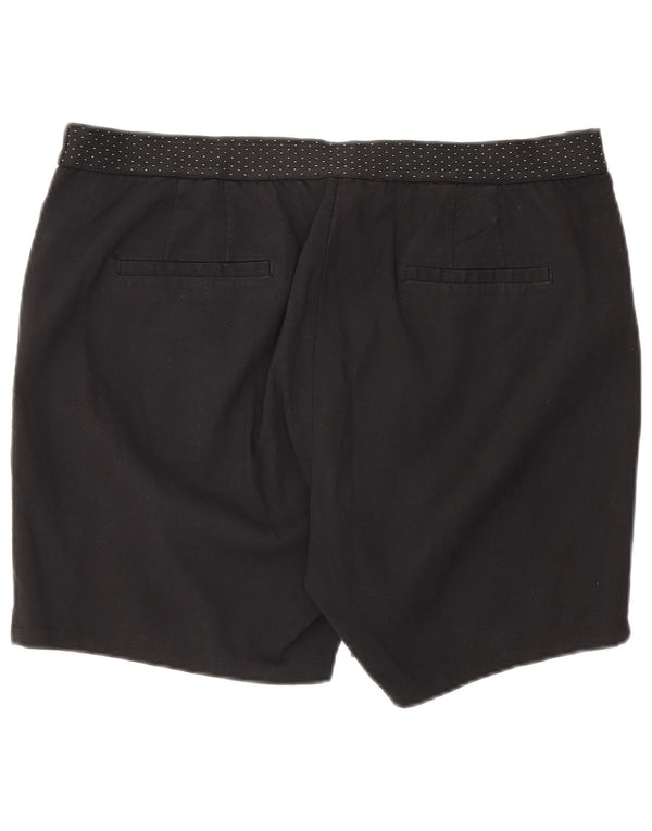 Zara Womens Chino Shorts XL W32 Black