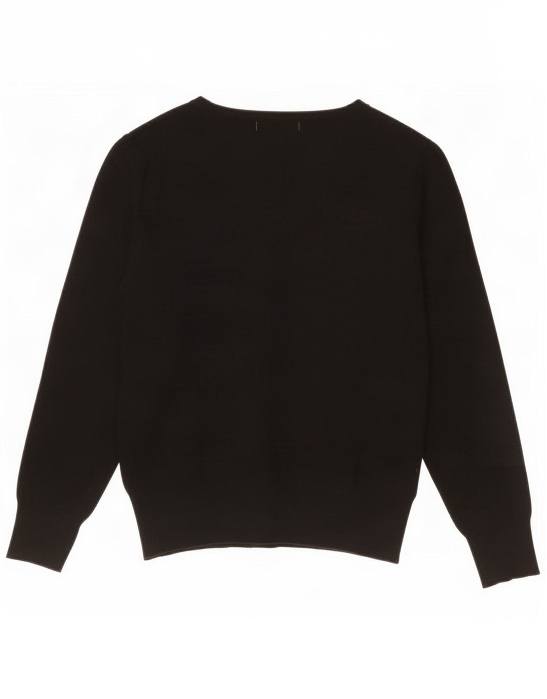 Maglione cardigan corto da donna Marks & Spencer UK 8 piccolo in viscosa nera