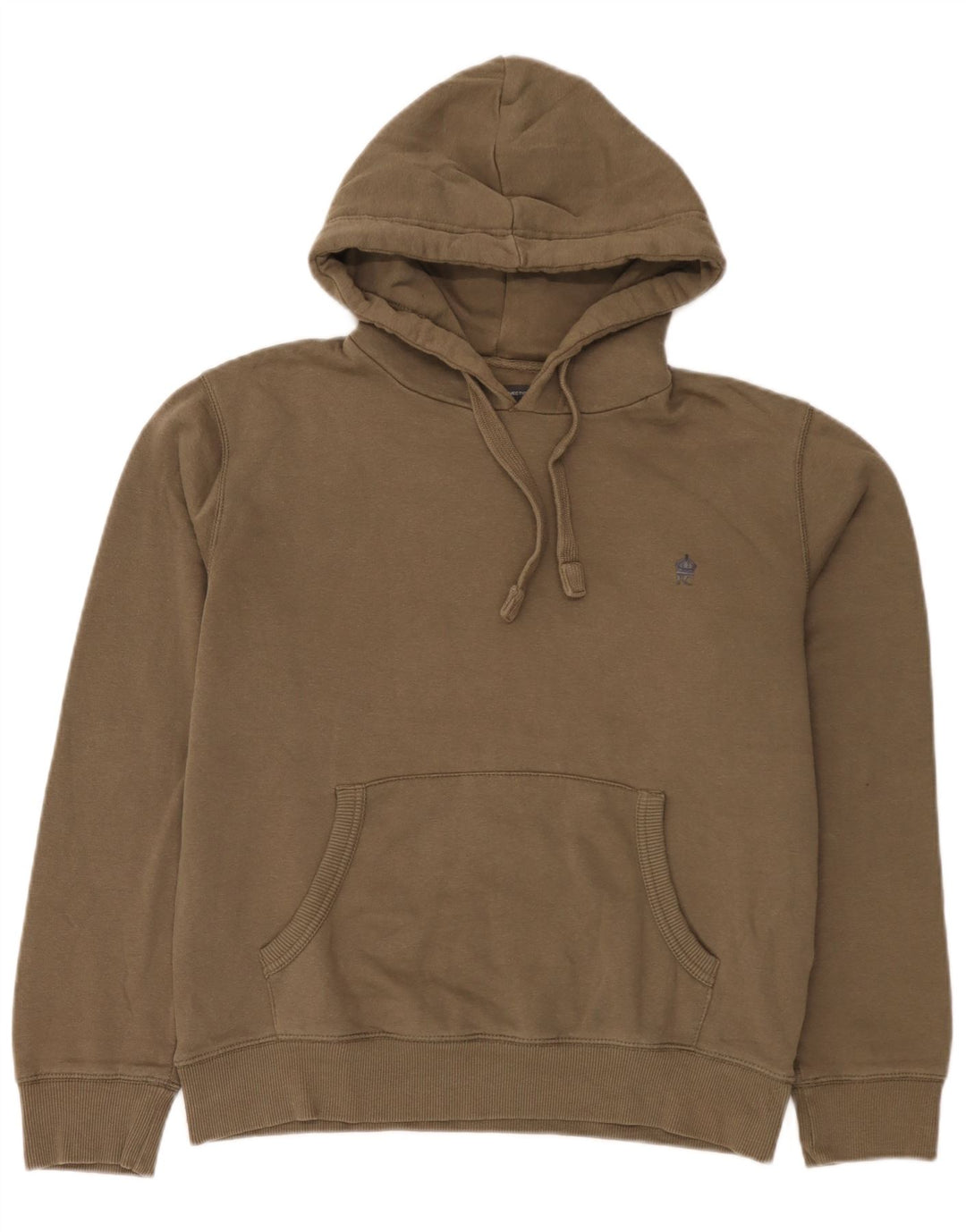 Maglione con cappuccio da uomo French Connection, cotone kaki medio