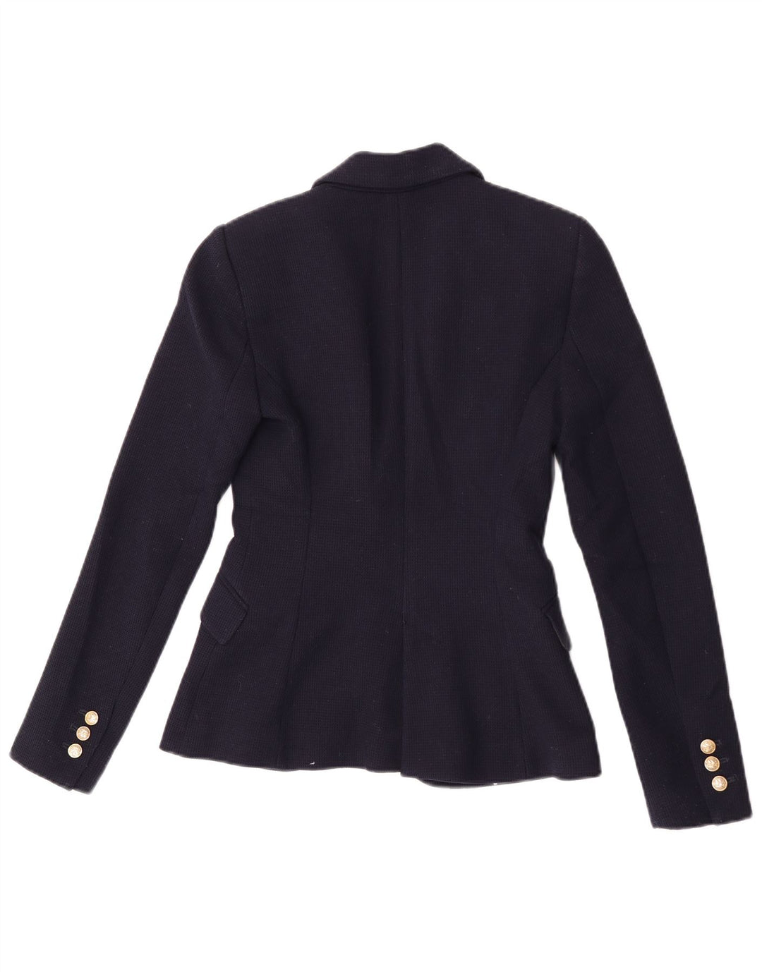 Giacca blazer a 1 bottone da donna Zara UK 6 XS poliestere blu navy