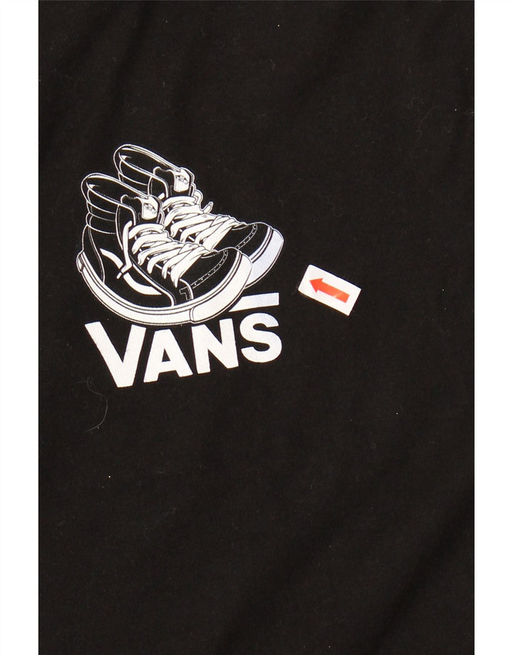 T-shirt grafica da uomo con vestibilità classica VANS XL in cotone nero