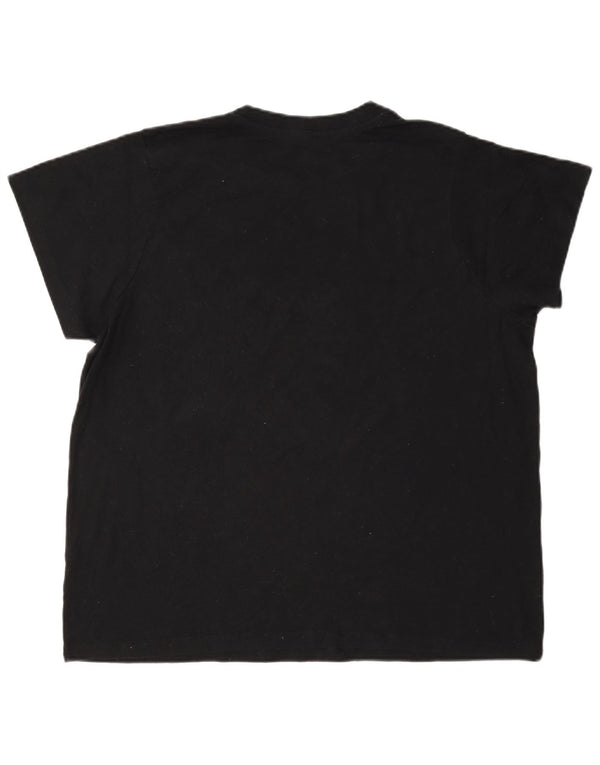 T-shirt grafica da donna Champion Top UK 18 XL cotone nero