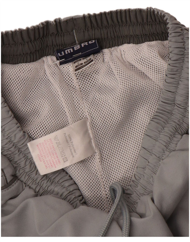 Pantaloni da tuta con grafica Umbro da uomo piccoli in poliestere grigio