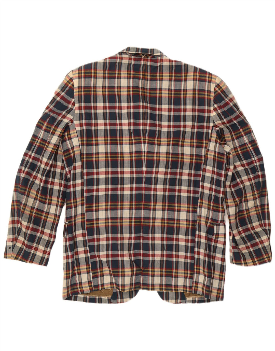 Giacca blazer da uomo a 3 bottoni Baxter UK 38 medio a quadri multicolore