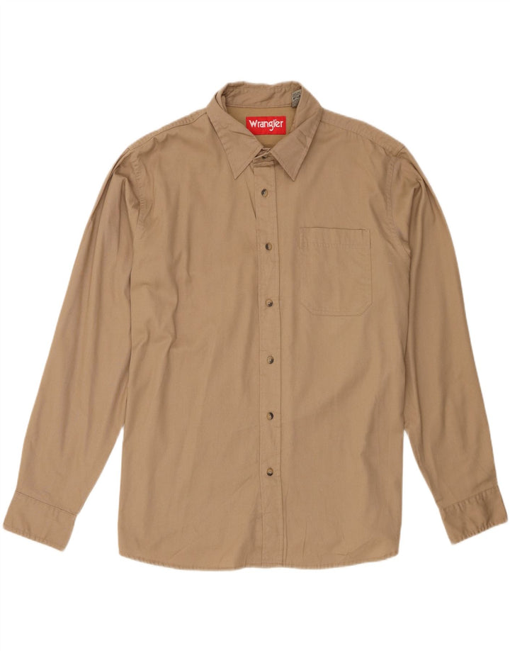 Camicia da uomo Wrangler XL in cotone beige