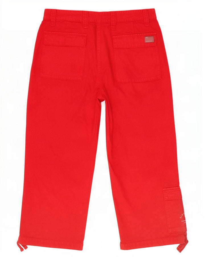 Pantaloni cargo Capri da donna Murphy & Nye W33 L22 cotone rosso