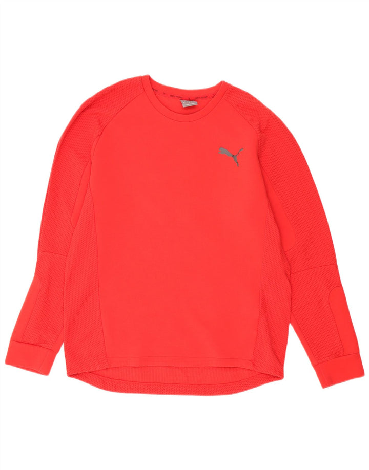 Felpa da uomo Puma Maglione grande rosso in cotone