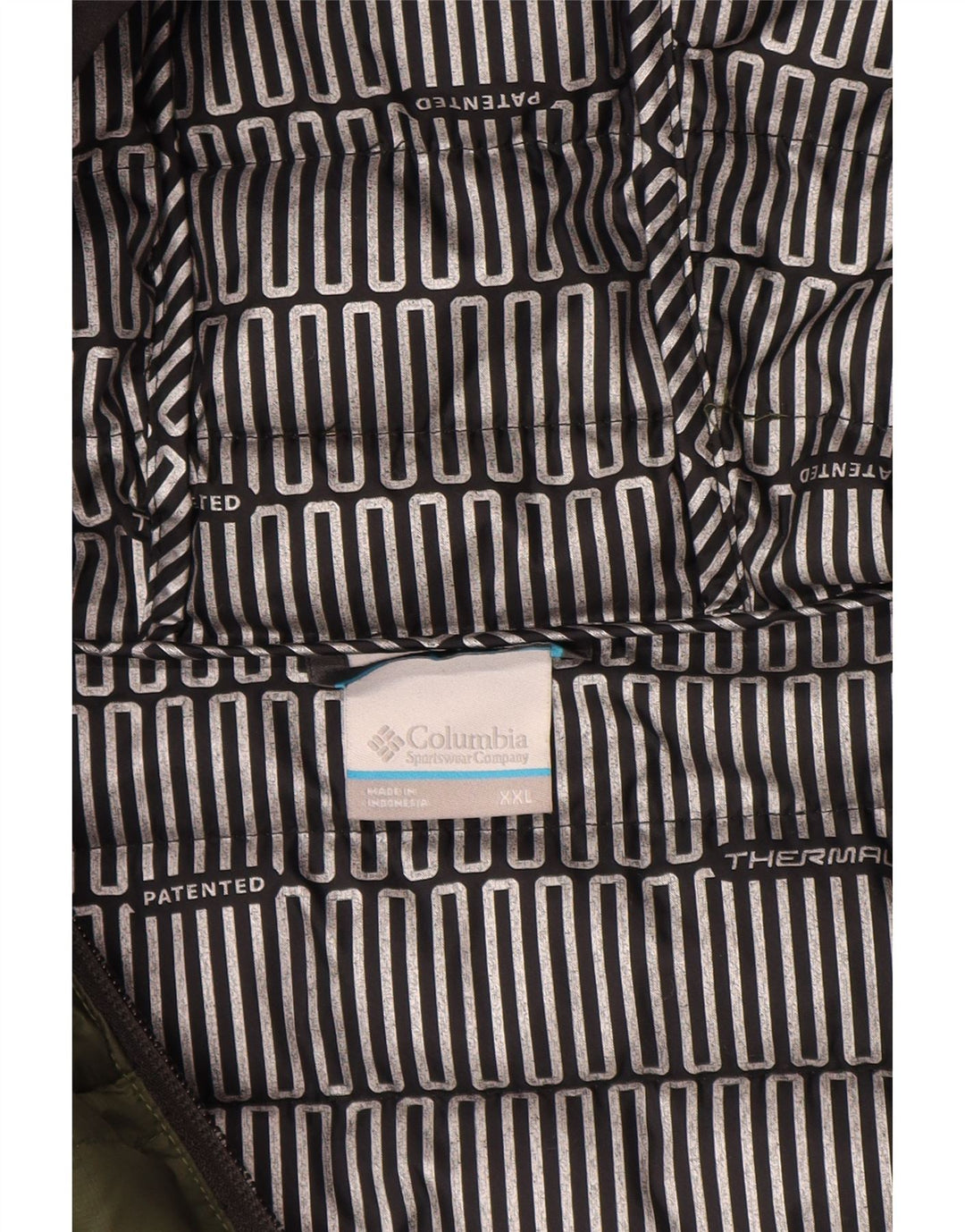 Giacca imbottita con cappuccio da uomo Columbia UK 44 2XL Nylon verde