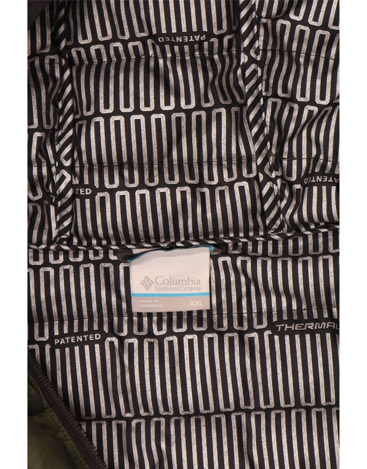 Giacca imbottita con cappuccio da uomo Columbia UK 44 2XL Nylon verde