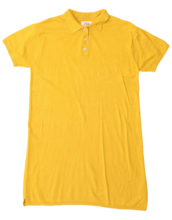 Abito Polo Bambina Zara 13-14 Anni Giallo In Viscosa