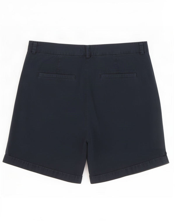 Pantaloncini chino da donna Marks & Spencer UK 12 medi W30 cotone blu navy