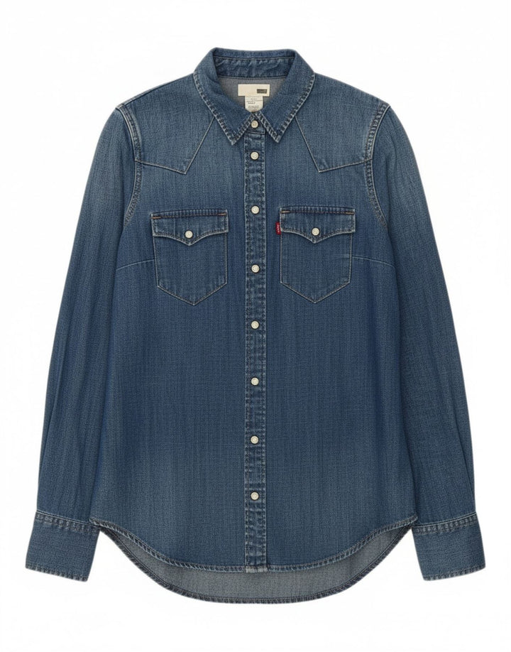 LEVI'S Mens Denim Shirt Small Blue Cotton