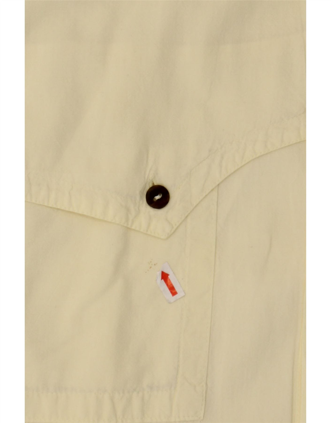 VINTAGE Mens Short Sleeve Shirt Medium Yellow Cotton Vintage Vintage and Second-Hand Vintage from Messina Hembry 