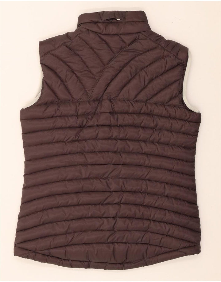 Gilet imbottito da donna Jack Wolfskin UK 12/14 Poliestere marrone medio