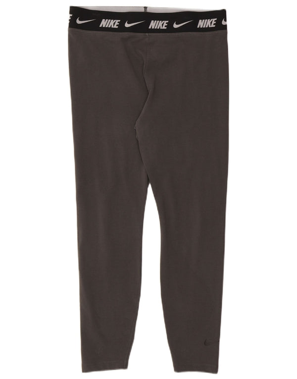 Leggings grafici Nike da donna, vestibilità attillata, UK 18 XL, cotone color block grigio