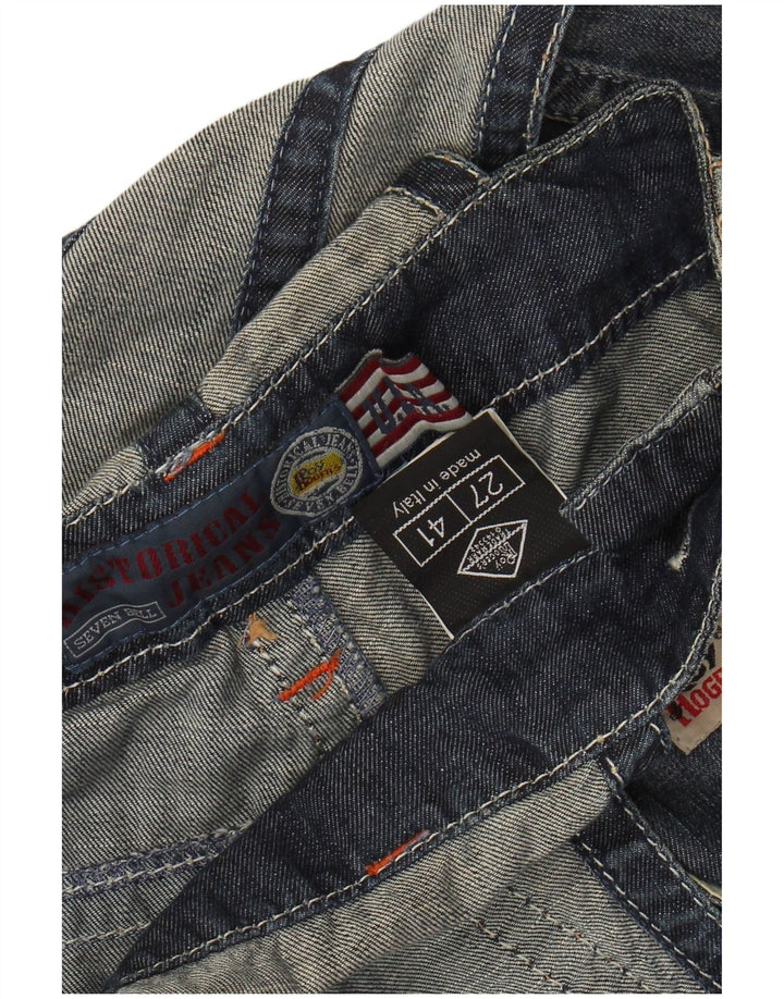 ROY ROGERS Salopette da donna Pantaloncini di jeans IT 41 Small W27 Blu Cotone