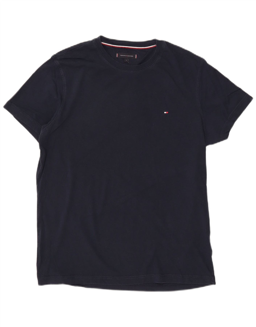 T-shirt da uomo Tommy Hilfiger Top Large in cotone blu navy