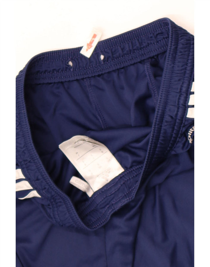 Pantaloncini sportivi Adidas Climalite da uomo piccoli in poliestere color block blu navy