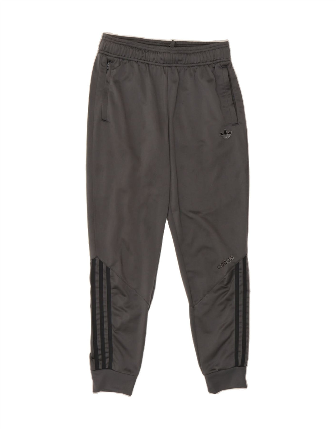 ADIDAS Boys Tracksuit Trousers Joggers 13-14 Years  Grey Polyester Vintage Adidas and Second-Hand Adidas from Messina Hembry 