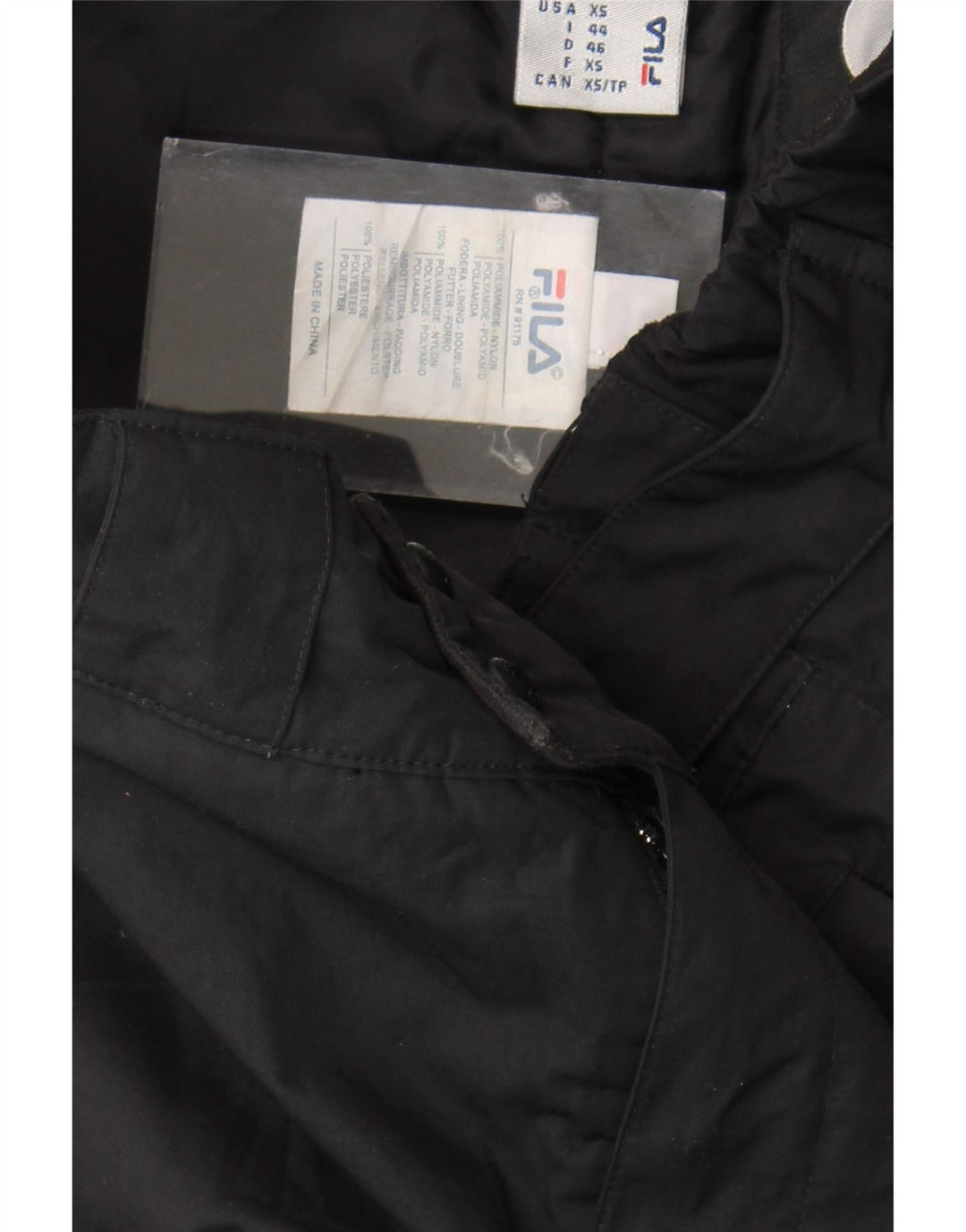 Pantaloni da sci Fila Uomo XS Nylon Nero