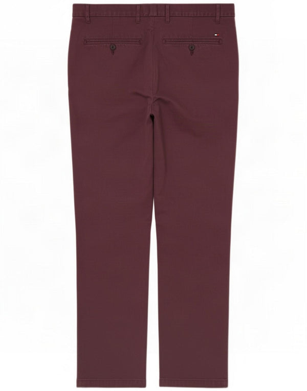 Tommy Hilfiger Uomo Mercer Regular Fit Pantaloni chino W36 L32 Borgogna