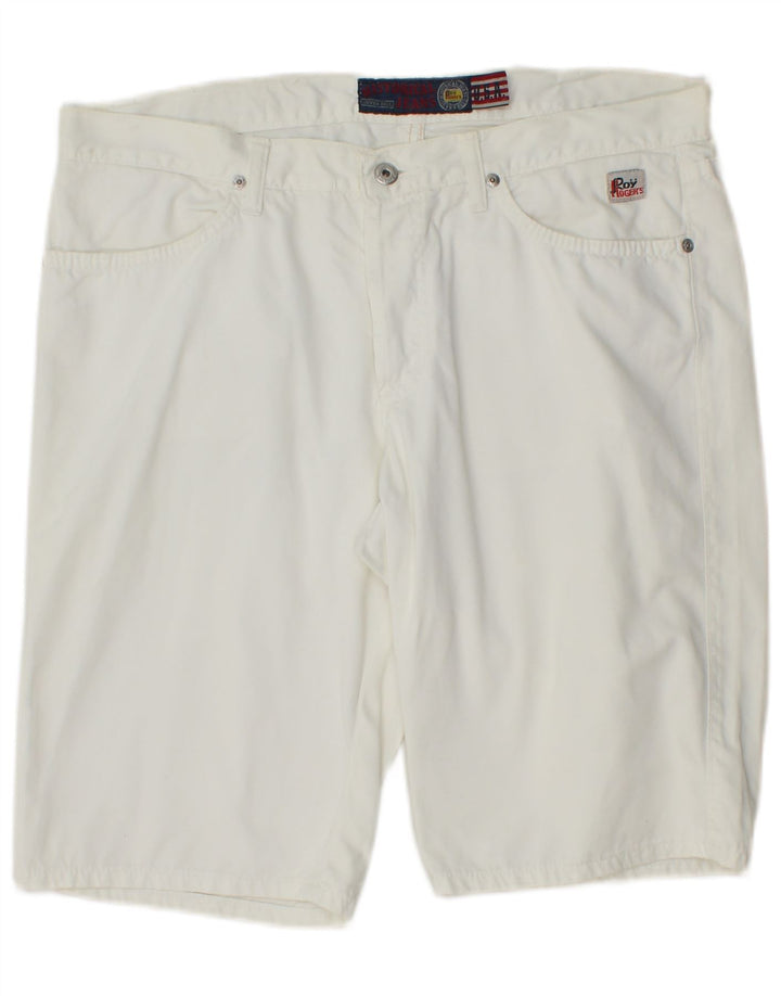 Pantaloncini casual da uomo Roy Rogers IT 48 medi W34 cotone bianco