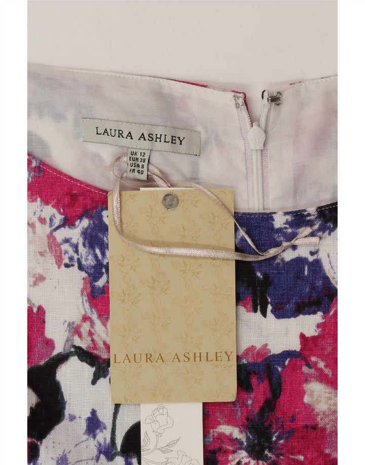 Laura Ashley Abito da tè regolare da donna UK 12 Medio Floreale multicolore