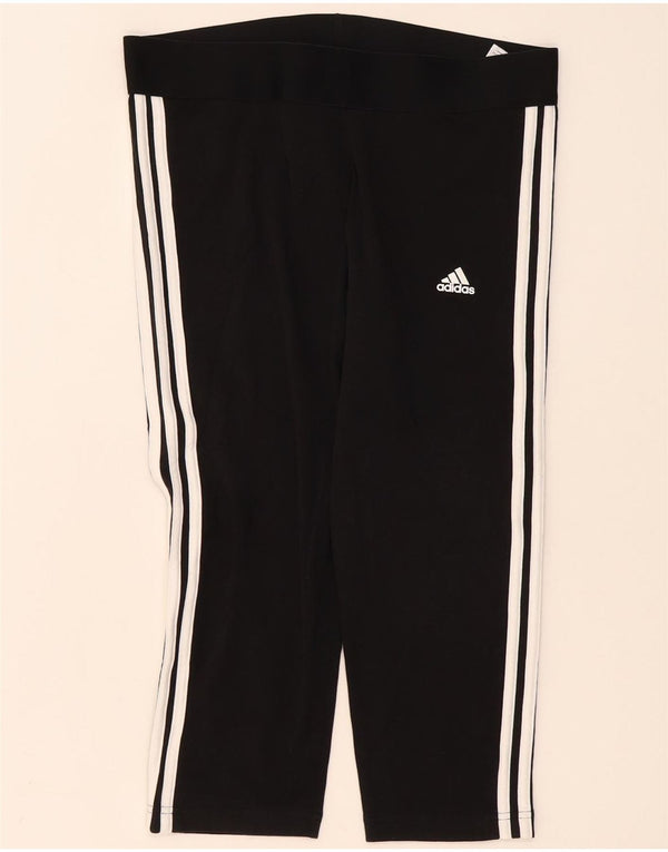Leggings Adidas Capri da donna UK 16/18 grande cotone nero