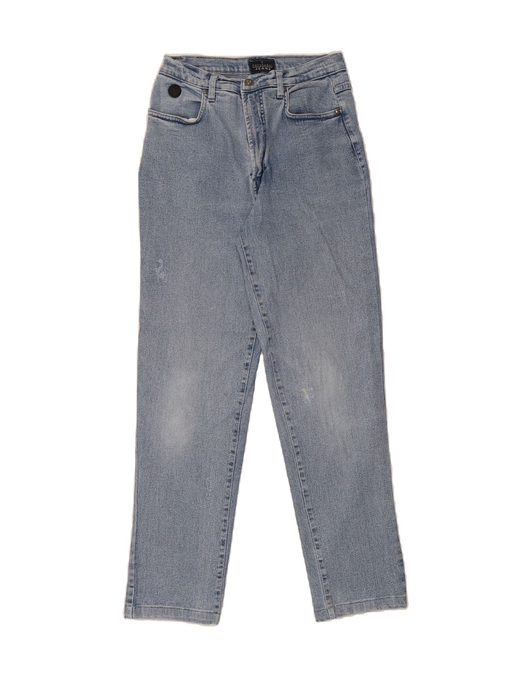 TRUSSARDI Womens Tapered Jeans W31 L30 Blue Cotton Vintage Trussardi and Second-Hand Trussardi from Messina Hembry 