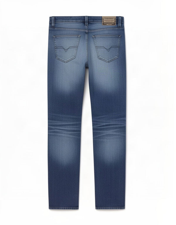 Jeans dritti da uomo Diesel W34 L34 cotone blu
