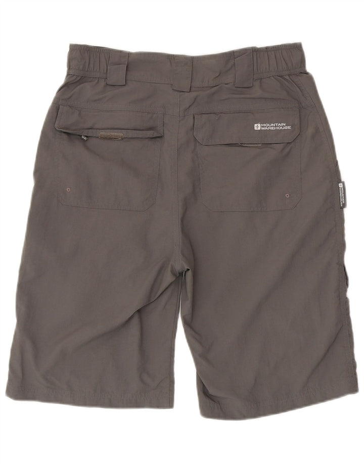 Pantaloncini cargo da uomo Mountain Warehouse W30 in nylon grigio medio