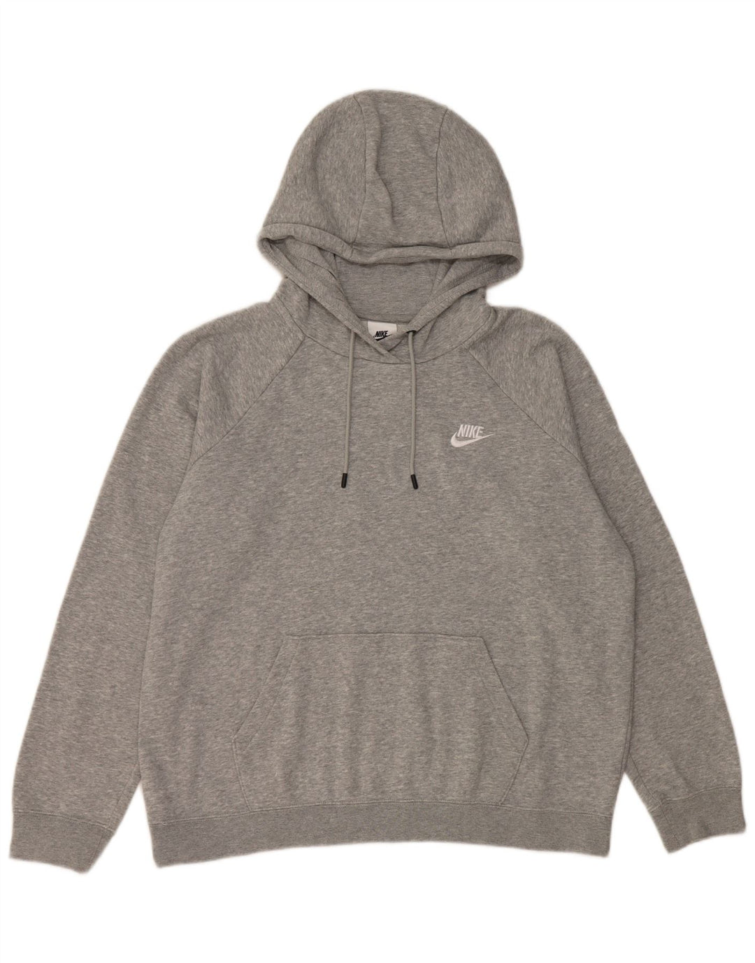 Felpa con cappuccio da uomo Nike Large in cotone chiazzato grigio