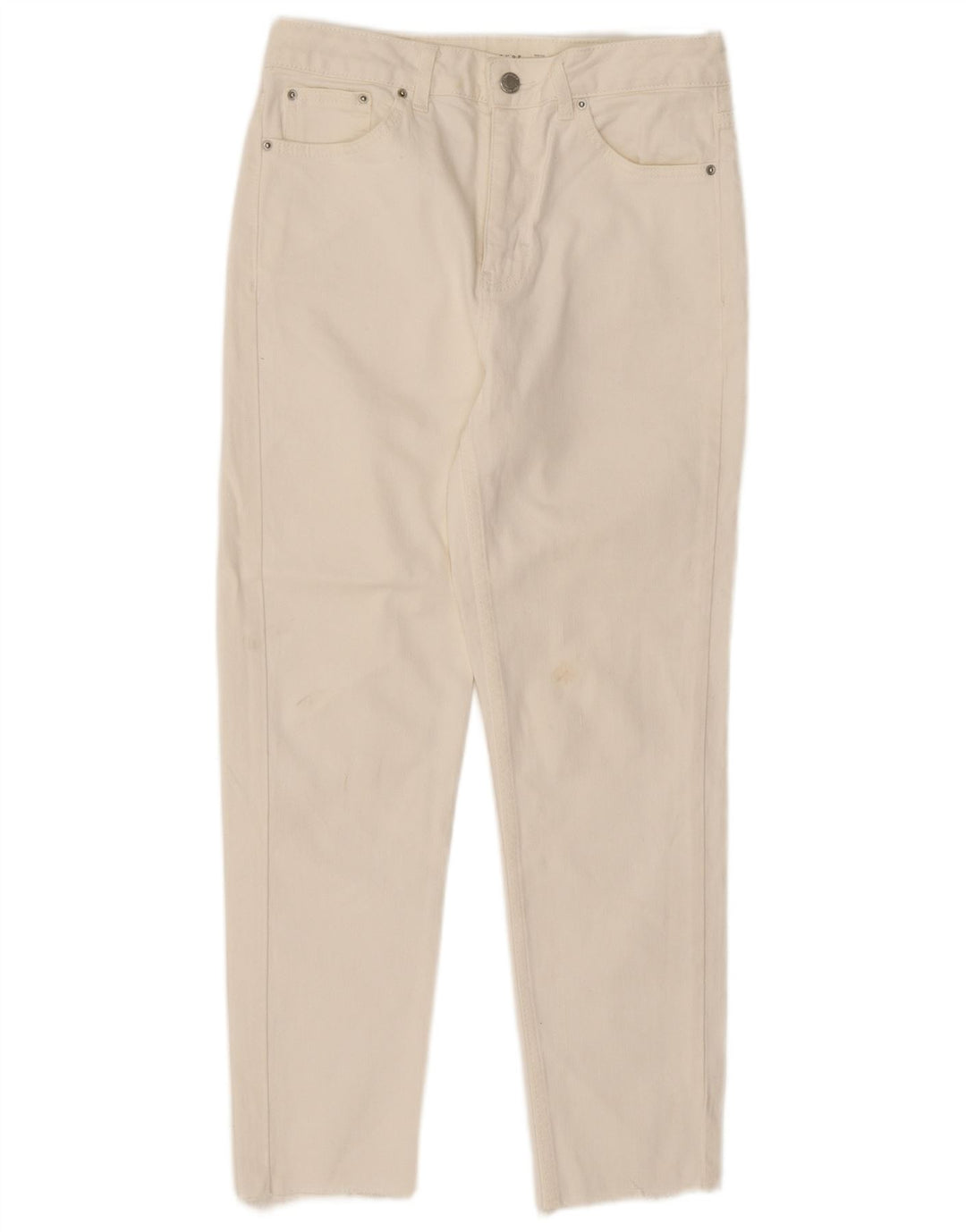 Jeans slim da donna Topshop W28 L26 poliestere bianco